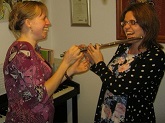 Pupils enjoying high quality music tuition with Fiona Barnett.